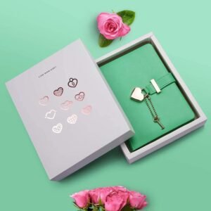 Heart Shape Lock Diary (Green)