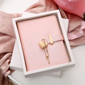 Heart Shape Lock Diary (Pink)