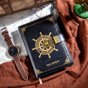 Vintage Journal with Numeric Lock (Black)