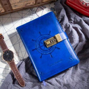 Vintage Journal with Numeric Lock (Blue)
