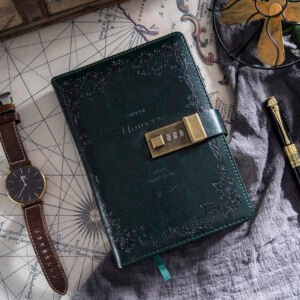 Vintage Journal with Numeric Lock (Green)