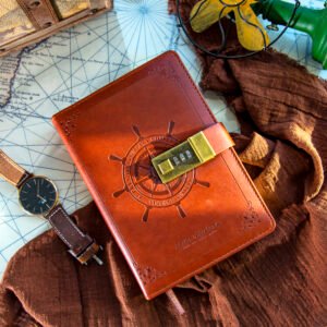 Vintage Journal with Numeric Lock (Brown)