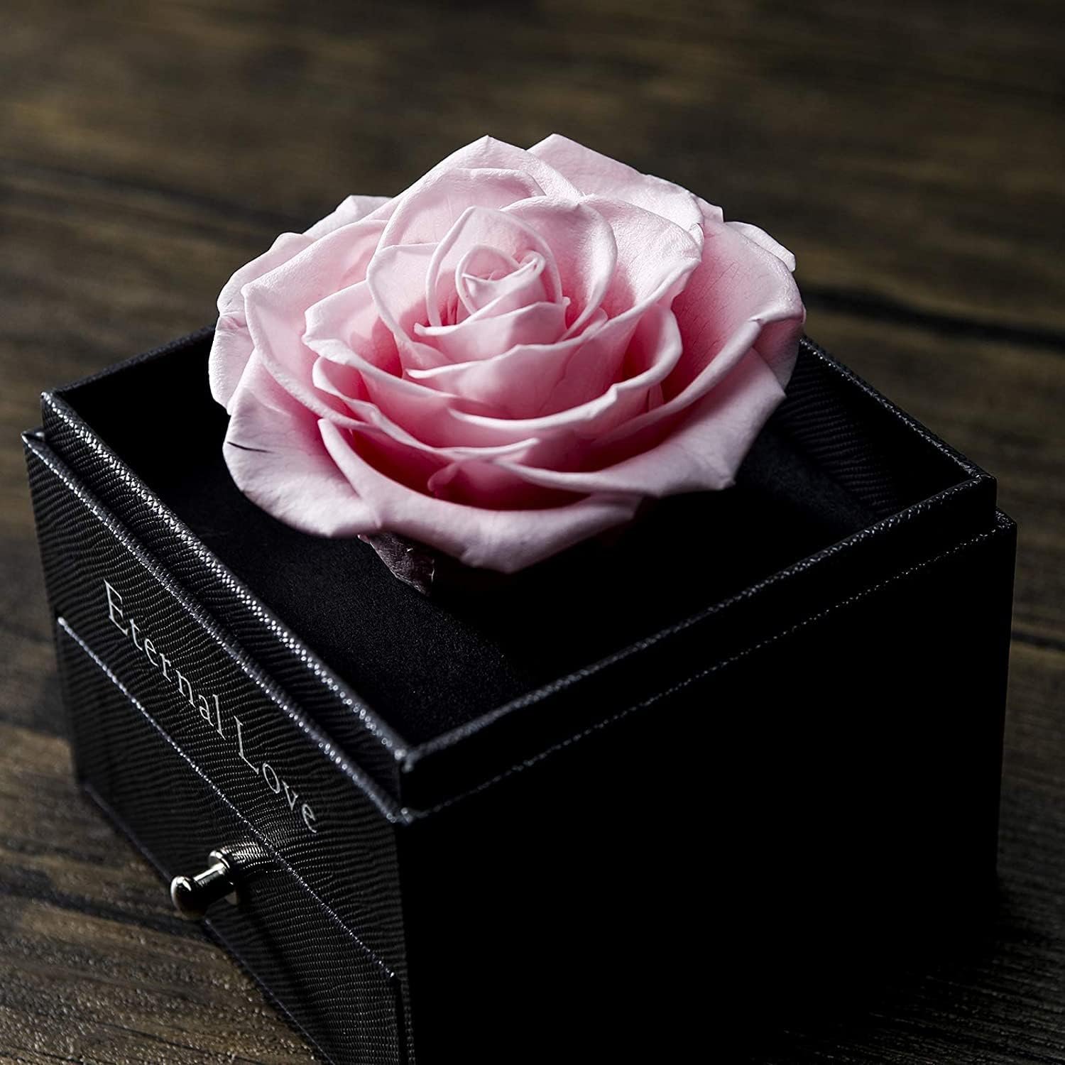 Necklace With Preserved Rose (Pink) - Image 3