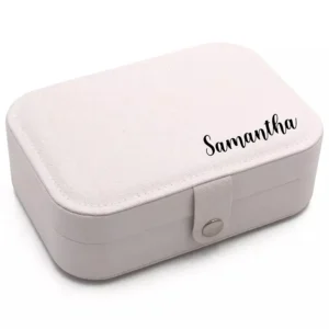 Personalized Jewelry Box (White)
